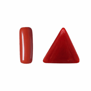 Moonga Gemstone (Red Coral Stone) (Triangle)